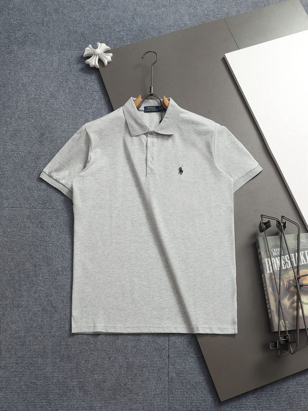 Ralph Lauren Men's White Short‑Sleeve Classic Polo Shirt With Embroidered Pony Logo