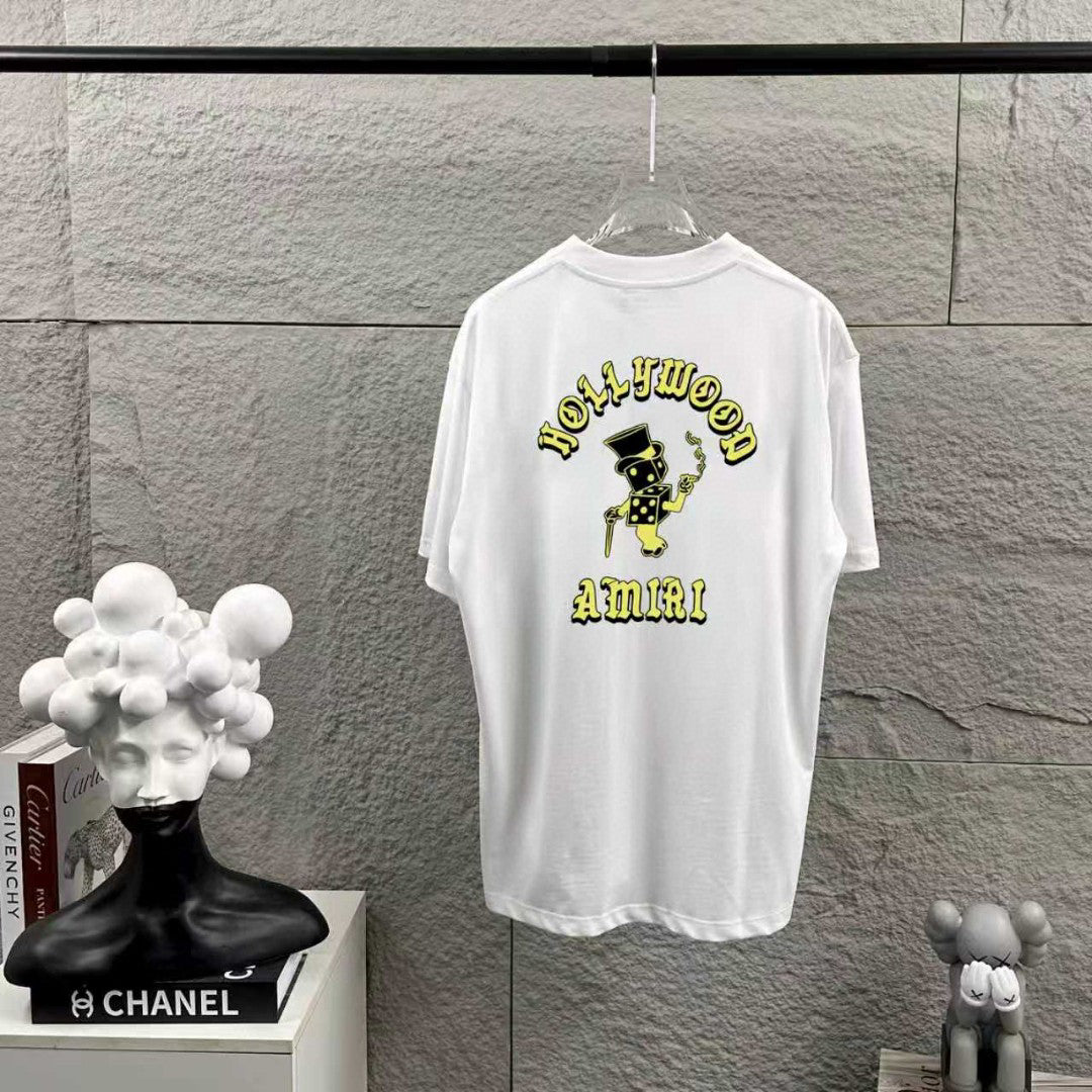AMIRI Hollywood Character Graphic Crew-Neck Short-Sleeve T-Shirt
