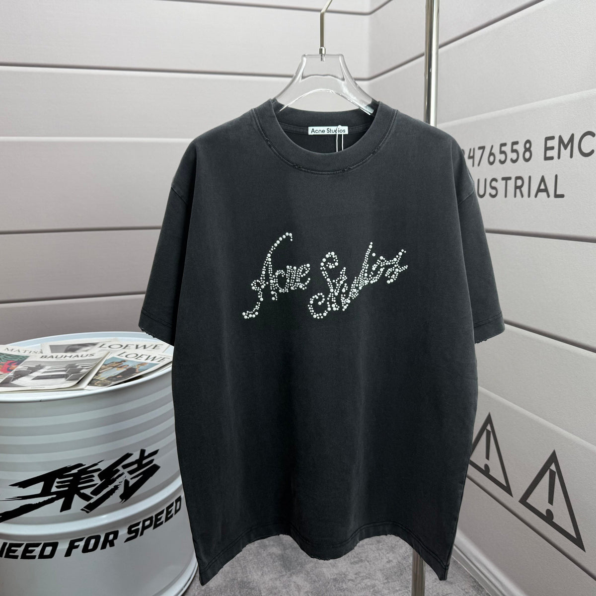 Acne Studios Script Logo Short‑Sleeve T‑Shirt