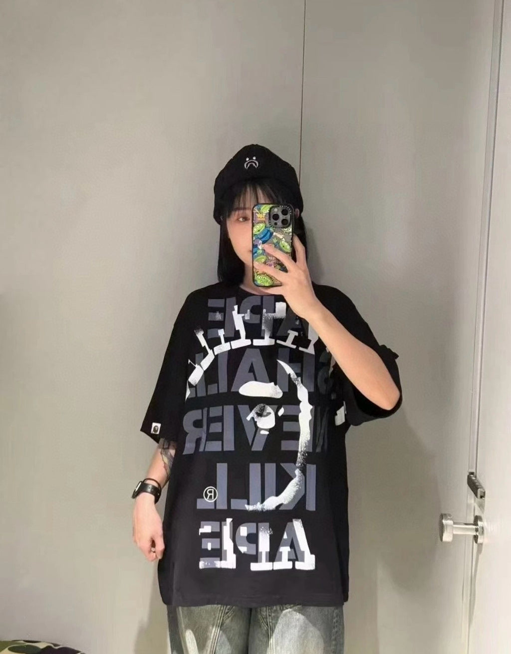 BAPE SS25 "Ape Shall Never Kill Ape" Oversized Heavyweight Unisex T-Shirt