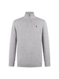 Polo Ralph Lauren Men’s Quarter‑Zip Knit Sweater With Red Pony Embroidery
