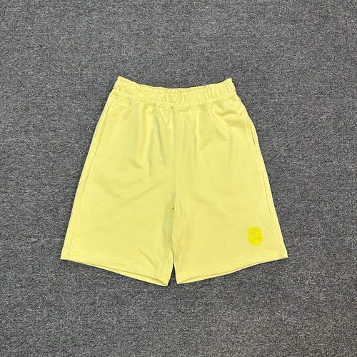 A Bathing Ape Tone-on-Tone Ape Head Embroidered Shorts