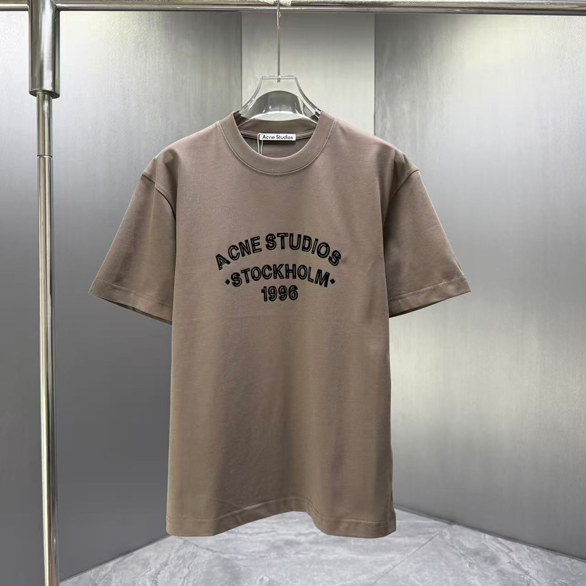 Acne Studios Stockholm 1996 Arch‑Graphic Crew‑Neck Short‑Sleeve T‑Shirt
