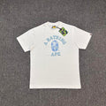 BAPE SS26 ABC Camo Ape Head College T-Shirt — Blue Camo / Pink Camo