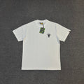 BAPE SS25 "A. Bathing Ape" Script Logo Left Chest Embroidered Oversized Heavyweight Unisex T-Shirt
