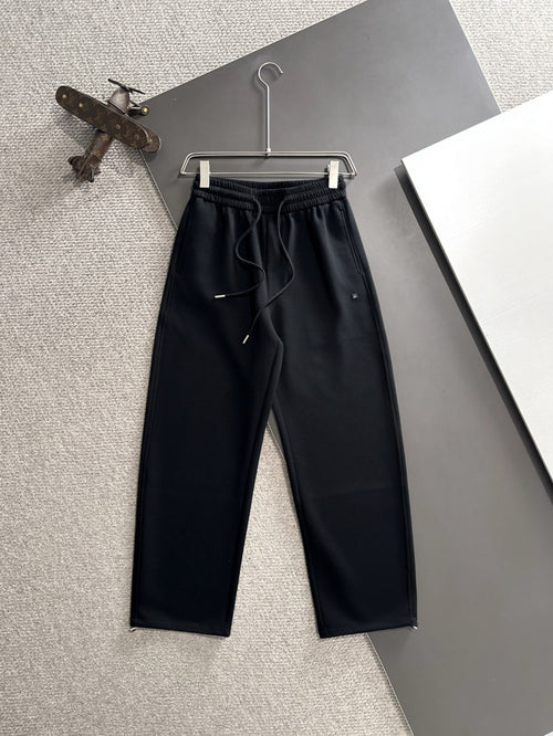 Acne Studios Drawstring Waist Straight‑Leg Sweatpants