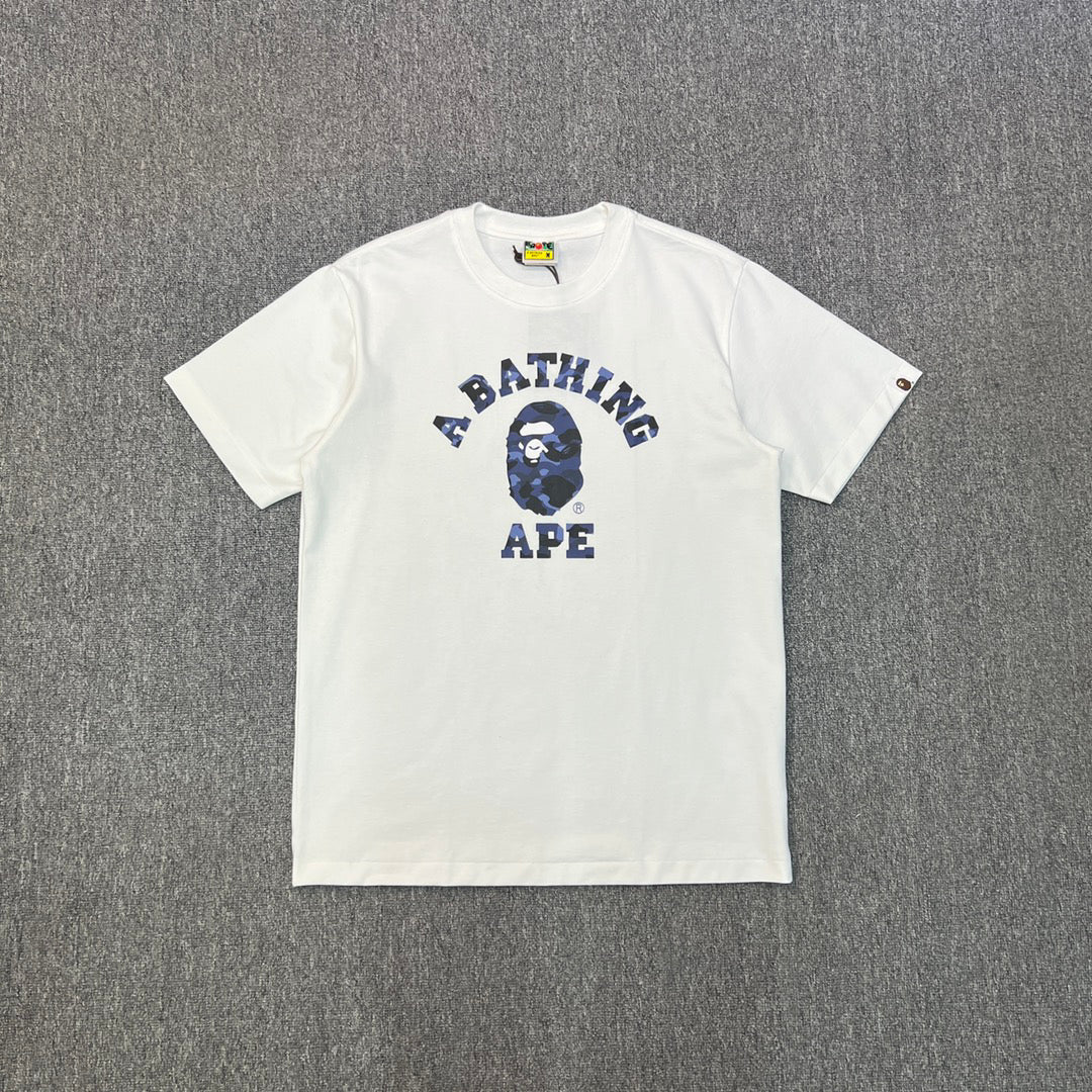 BAPE College Logo Colour Camo Oversized Unisex T-Shirt