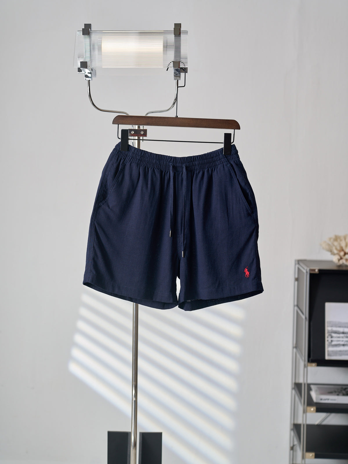 Ralph Lauren Men's Drawstring Elastic‑Waist Casual Shorts With Pony Logo