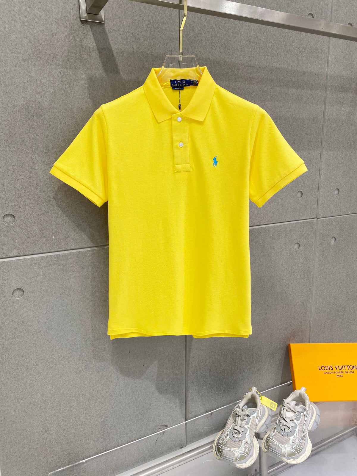 Men's Pique Short‑Sleeve Polo Shirt Small Horse Embroidery Solid White Casual Top