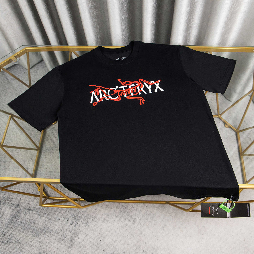 Arc'teryx Red Bird Graffiti Logo Oversized T-Shirt