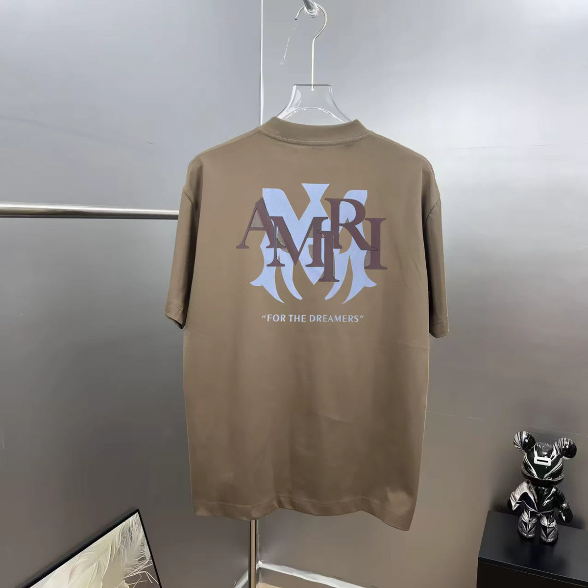 AMIRI For the Dreamers Layered Logo Graphic Crew-Neck Short-Sleeve T-Shirt