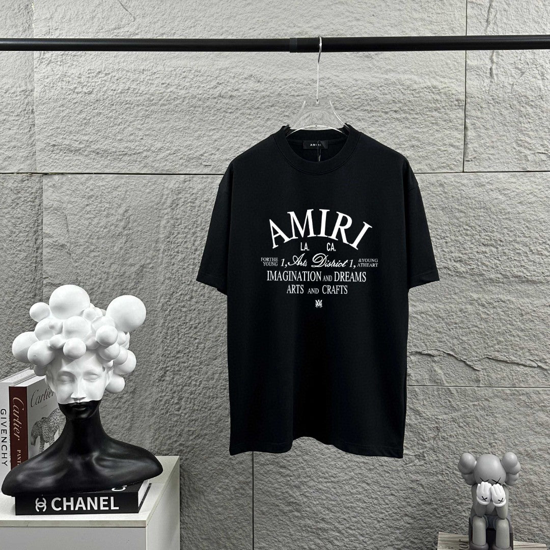 AMIRI LA Arts and Crafts Graphic Crew-Neck Short-Sleeve T-Shirt