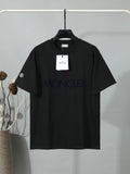 Moncler Wordmark Logo Graphic Tee Black