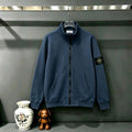 Stone Island Classic Compass Badge Full-Zip Stand Collar Sweatshirt Jacket