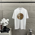 Stone Island Spring–Summer 2026 T-Shirt - Hyper-Realistic Bronze Compass Badge at Centre Chest, Plain Back