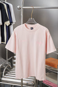 Embroidered Fossil‑Bird Logo Front‑Back Short‑Sleeve T‑Shirt