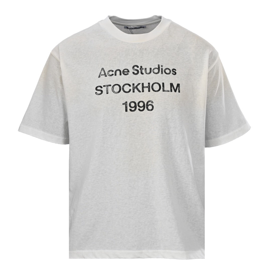 Acne Studios Stockholm 1996 Heather‑Tone Oversized Crew‑Neck T‑Shirt
