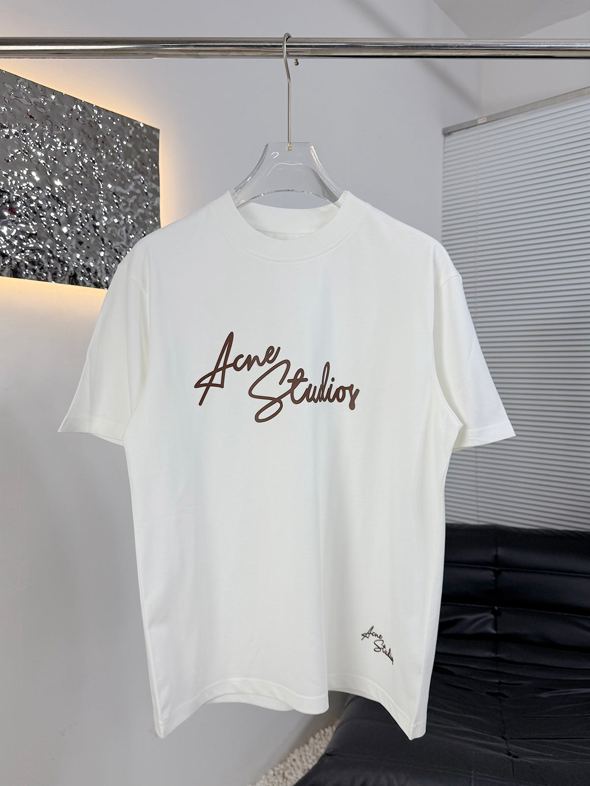 Acne Studios Short‑Sleeve Signature Script Print T‑Shirt