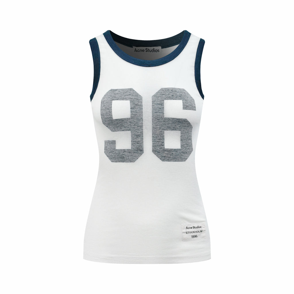 Acne Studios 96‑Graphic Ringer Ribbed Tank Top