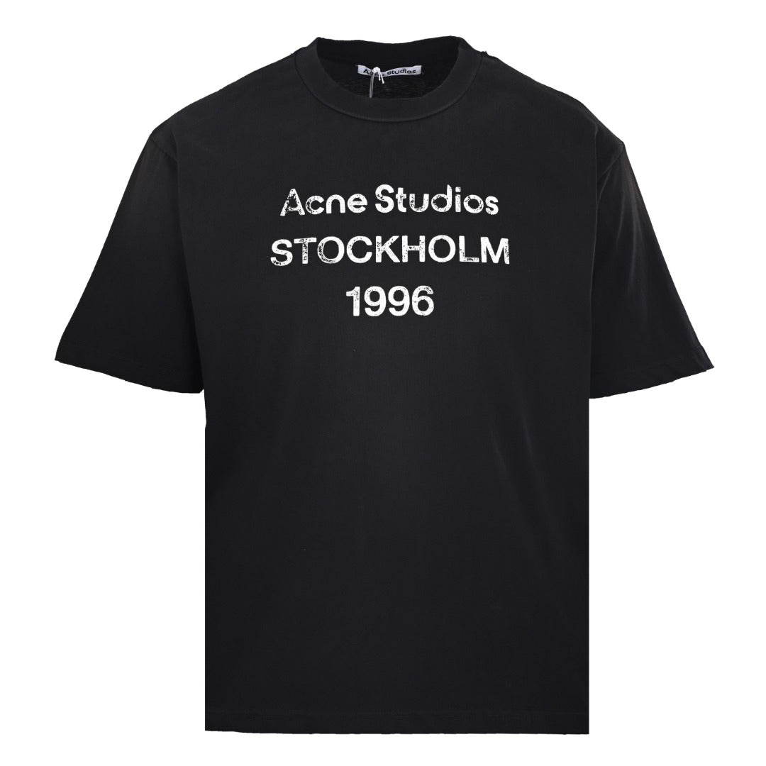 Acne Studios Stockholm 1996 Heather‑Tone Oversized Crew‑Neck T‑Shirt