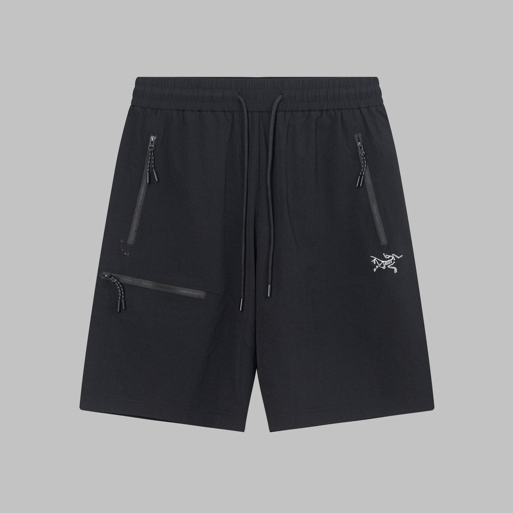 Arc'teryx Multi‑Zipper Pocket Drawstring Functional Outdoor Shorts