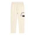 Stone Island Cargo Jogger Pants with Right Thigh Nylon Curved Flap Zip Pocket and Compass Badge