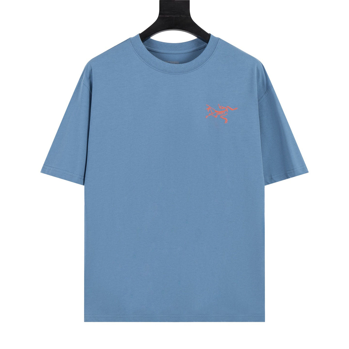 Arc'teryx Small Bird Logo Front and Grid Large Bird Graphic Back Crew Neck Short‑Sleeve T‑Shirt, Unisex Relaxed Fit Tee