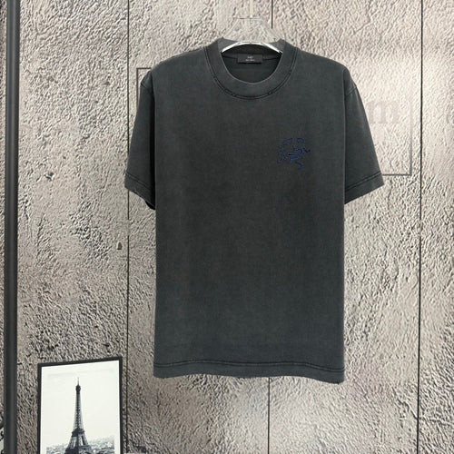 2026 Spring Summer Arc'teryx Washed Distressed T‑Shirt | Front‑Back Flocking Heat‑Press Skeleton Tee Unisex