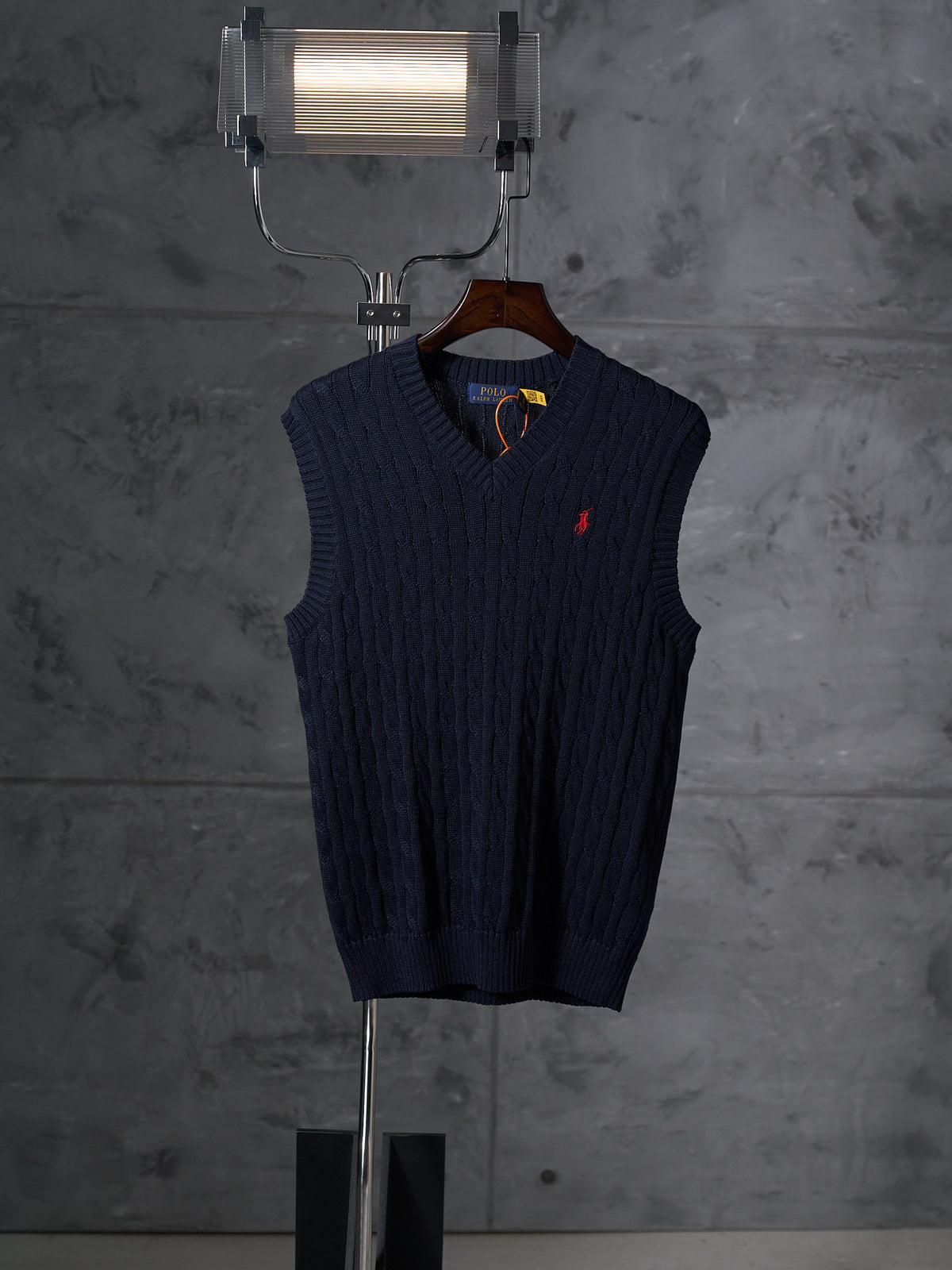 Ralph Lauren Men's Cable‑Knit V‑Neck Sweater Vest