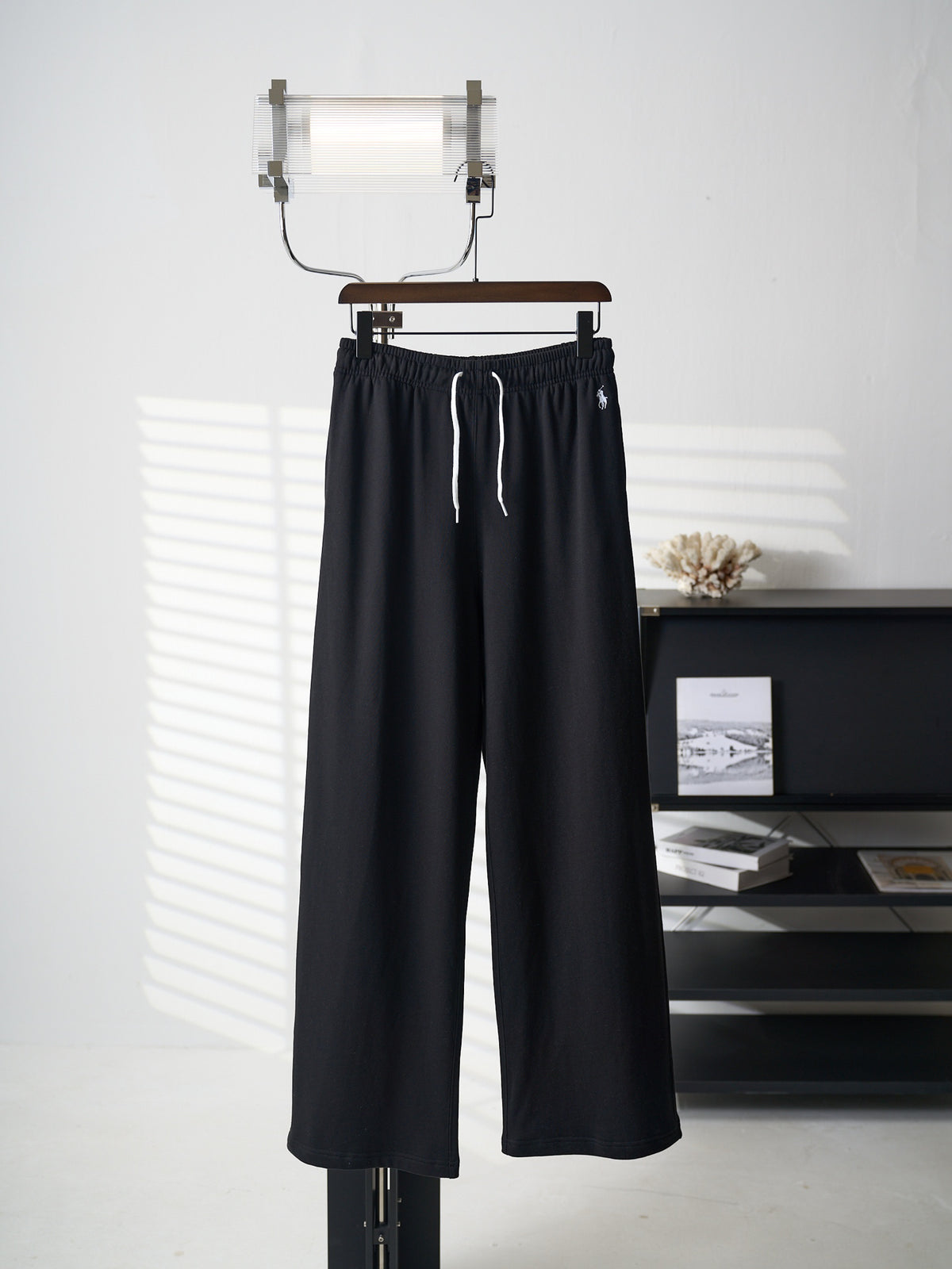 Polo Ralph Lauren Men's Drawstring Wide‑Leg Sweatpants, Red Pony Embroidery