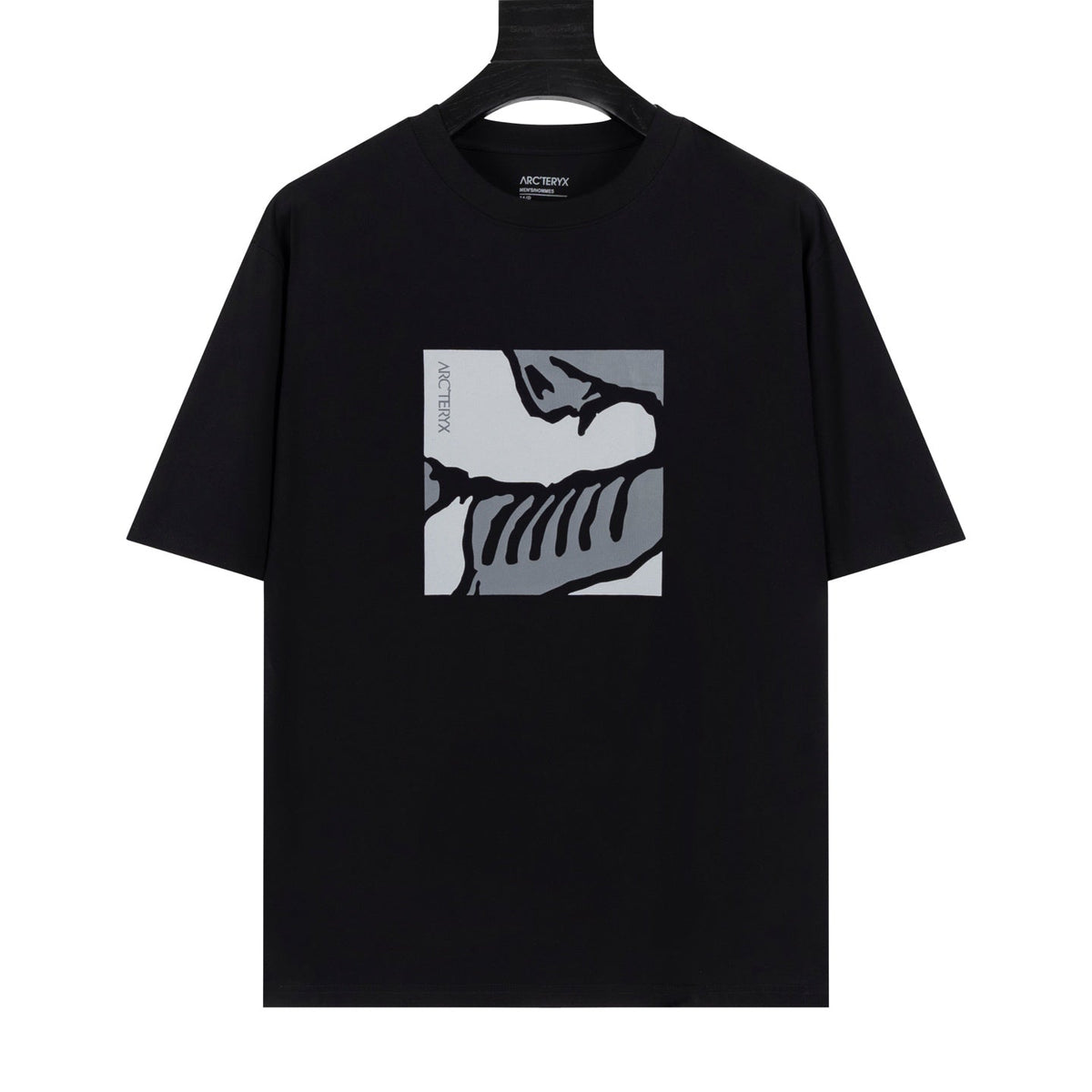 Arc'teryx Square Bird Skeleton Graphic Crew Neck Short‑Sleeve T‑Shirt, Unisex Relaxed Fit Tee