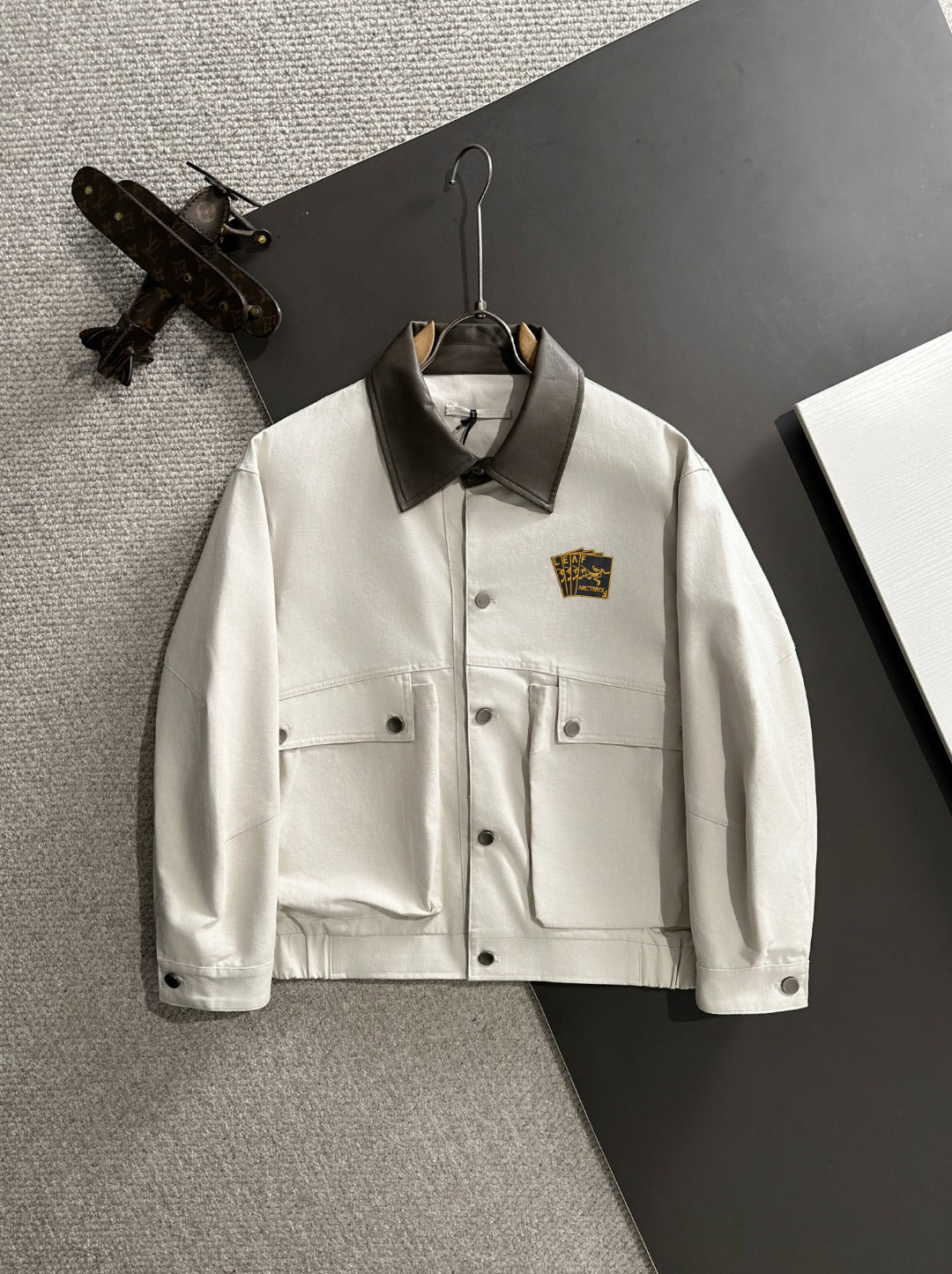 Arc'teryx LEAF Wool Blend Workwear Jacket with Leather Collar