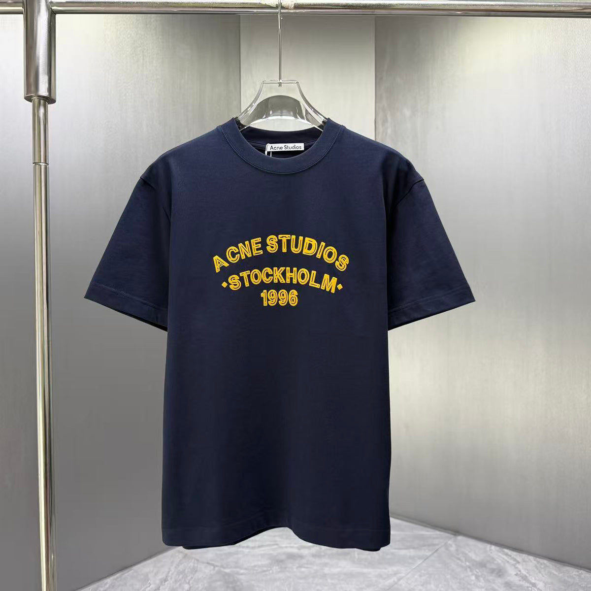 Acne Studios Stockholm 1996 Arch‑Graphic Crew‑Neck Short‑Sleeve T‑Shirt