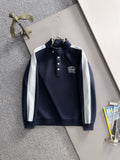 Arc'teryx 25SS Colorblock Stand Collar Snap Sweatshirt | Navy