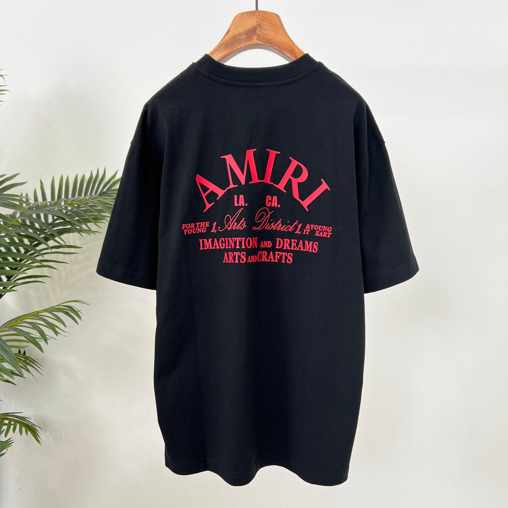 AMIRI Arts District Back‑Print Graphic Short‑Sleeve Tee
