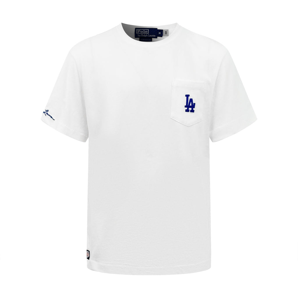 Polo Ralph Lauren Men's LA Logo Pocket Short‑Sleeve Crew‑Neck T‑Shirt