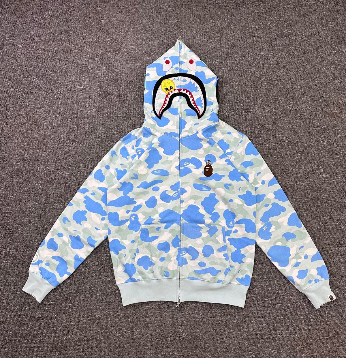BAPE x Stray Kids FW25 Shark Full-Zip Hoodie