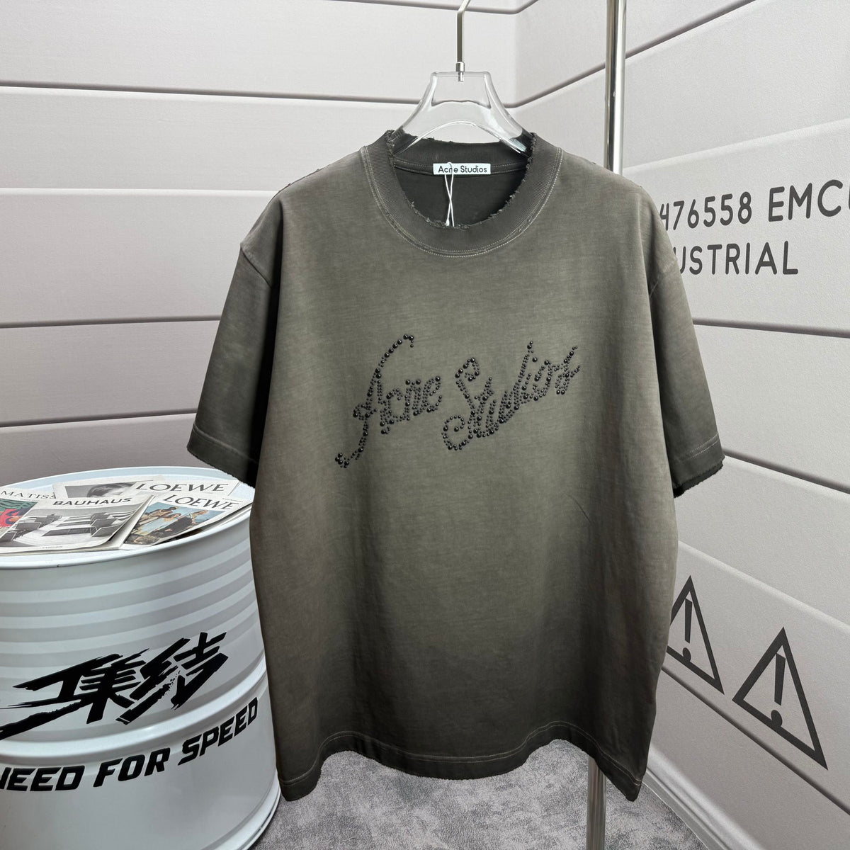 Acne Studios Script Logo Short‑Sleeve T‑Shirt