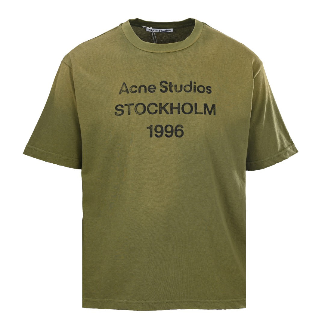 Acne Studios Stockholm 1996 Heather‑Tone Oversized Crew‑Neck T‑Shirt