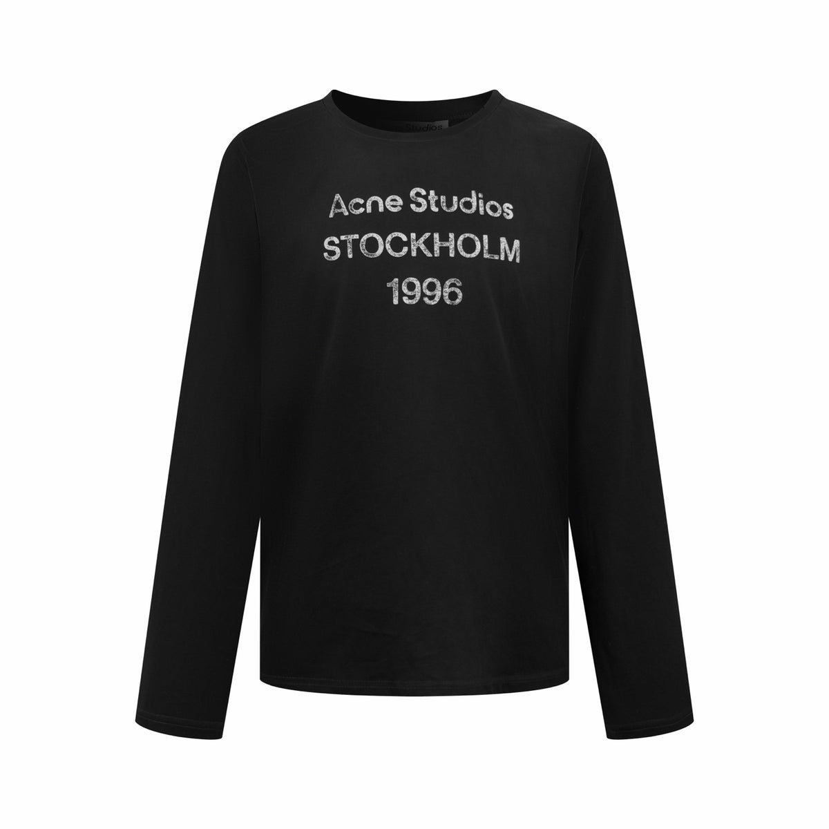 Acne Studios Stockholm 1996 Vintage‑Wash Crew‑Neck Long‑Sleeve T‑Shirt