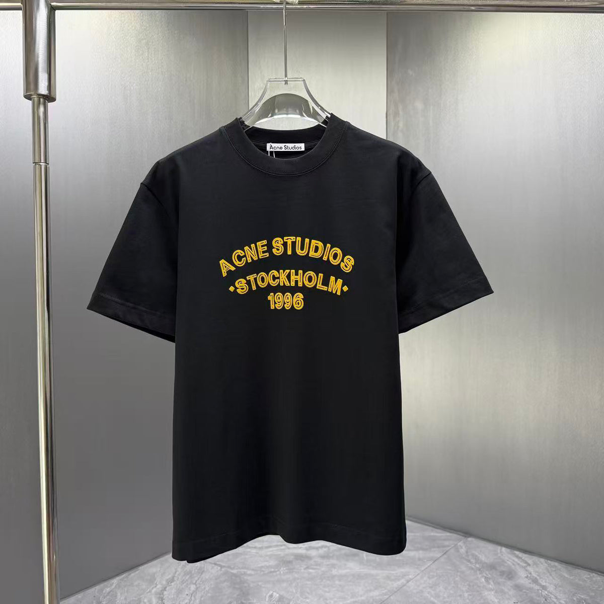 Acne Studios Stockholm 1996 Arch‑Graphic Crew‑Neck Short‑Sleeve T‑Shirt