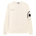 Stone Island Cotton Crew Neck Sweatshirt with Left Chest Name Patch and Right Sleeve Compass Badge Pocket