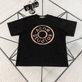 Acne Studios Circular Logo Distressed Crew‑Neck Short‑Sleeve T‑Shirt