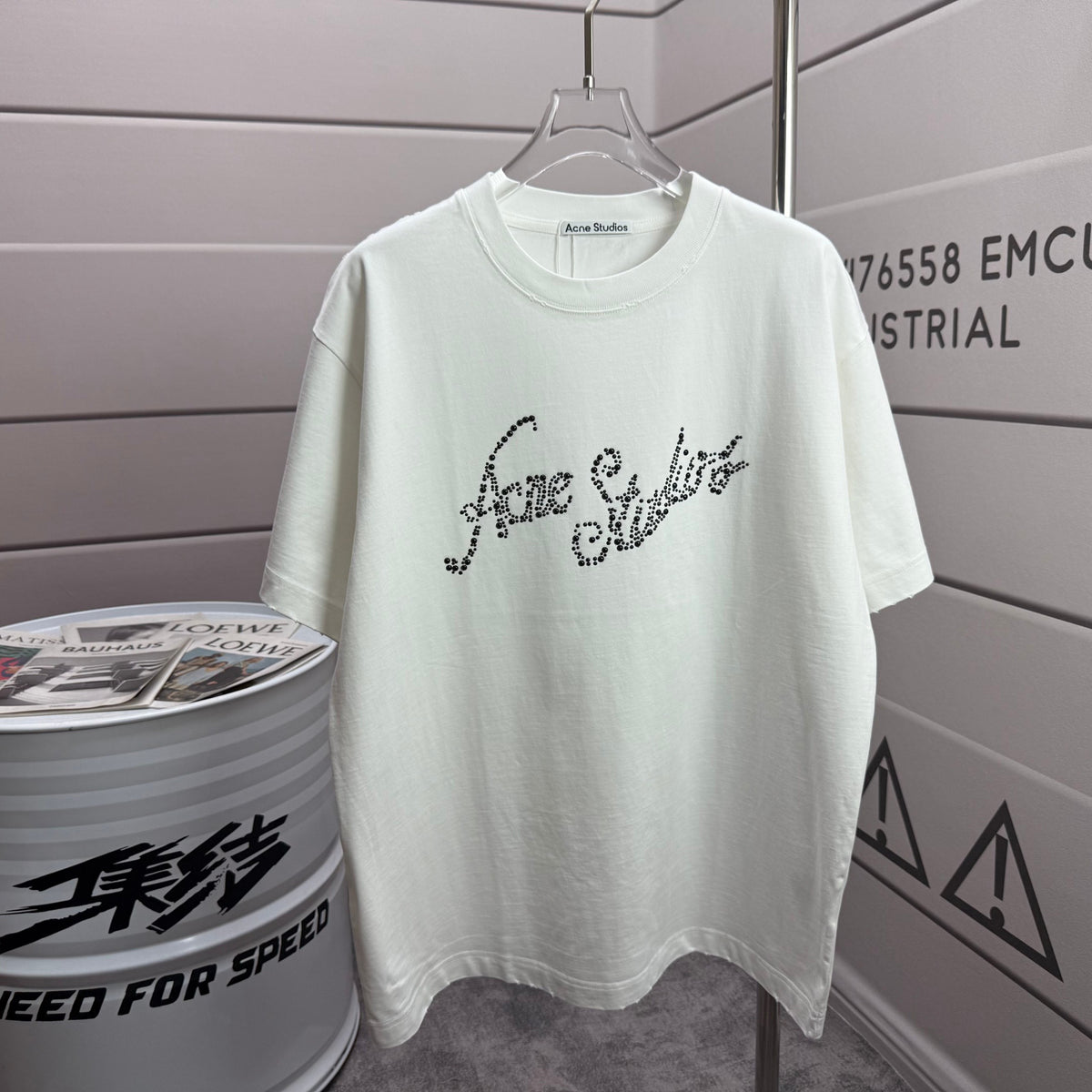 Acne Studios Script Logo Short‑Sleeve T‑Shirt