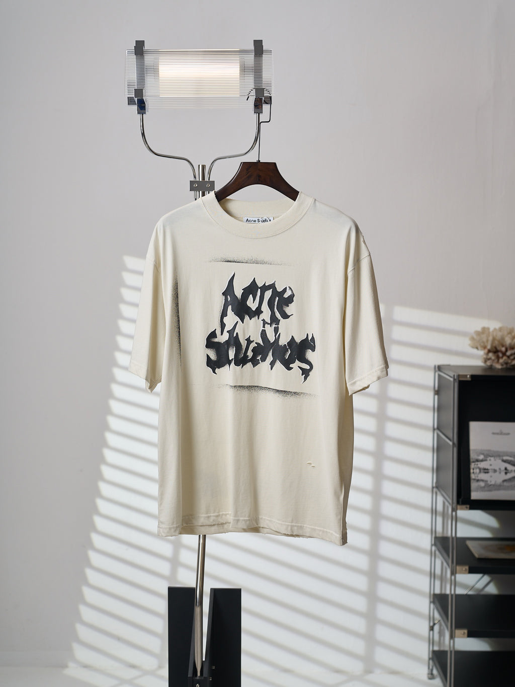 Acne Studios Unisex Graffiti Graphic Short‑Sleeve Crew‑Neck T‑Shirt
