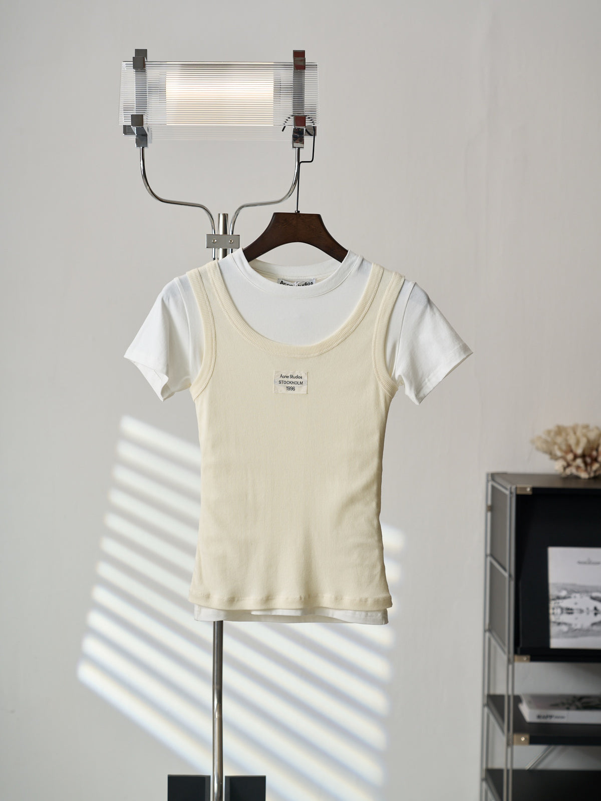 Acne Studios Mock‑Layer Ribbed Tank Top