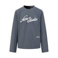 Acne Studios Script‑Graphic Crew Neck Long‑Sleeve Top