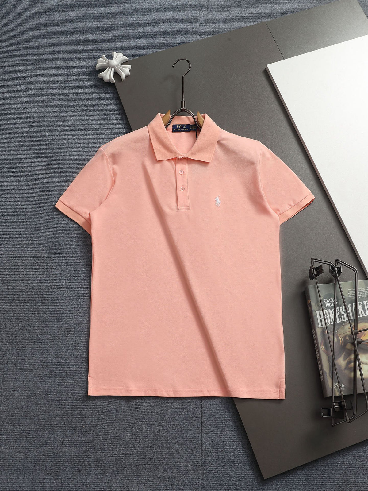 Ralph Lauren Men's White Short‑Sleeve Classic Polo Shirt With Embroidered Pony Logo