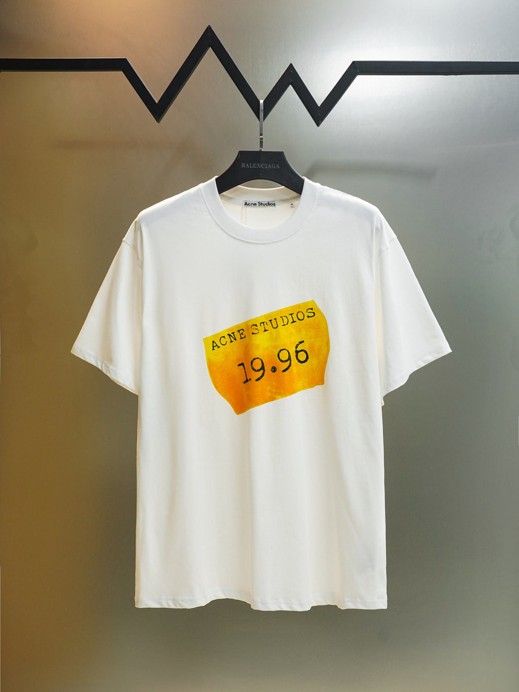 Acne Studios 1996 Sticker‑Print Crew‑Neck Short‑Sleeve T‑Shirt