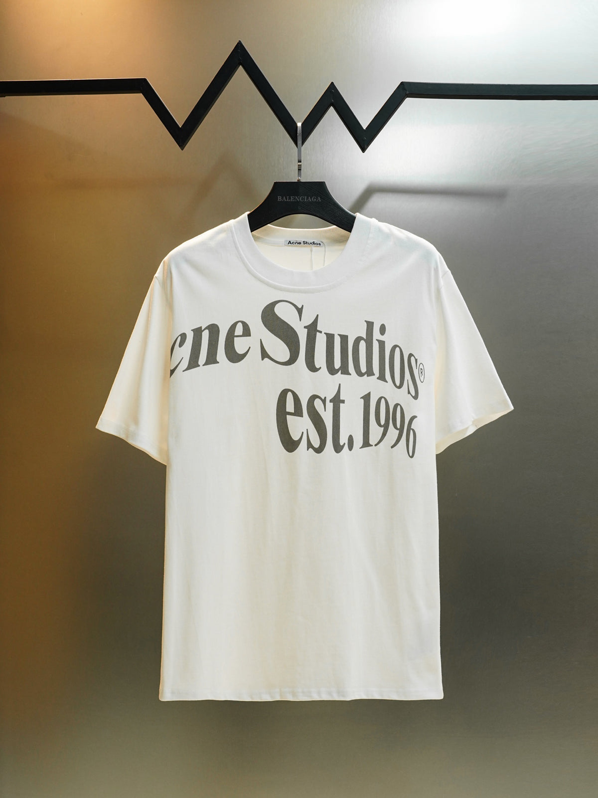 Acne Studios Est.1996 Large Logo Crew‑Neck Short‑Sleeve T‑Shirt